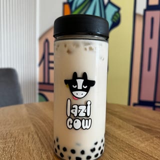 Lazi Cow Style Pumpkin Black Milk Tea
