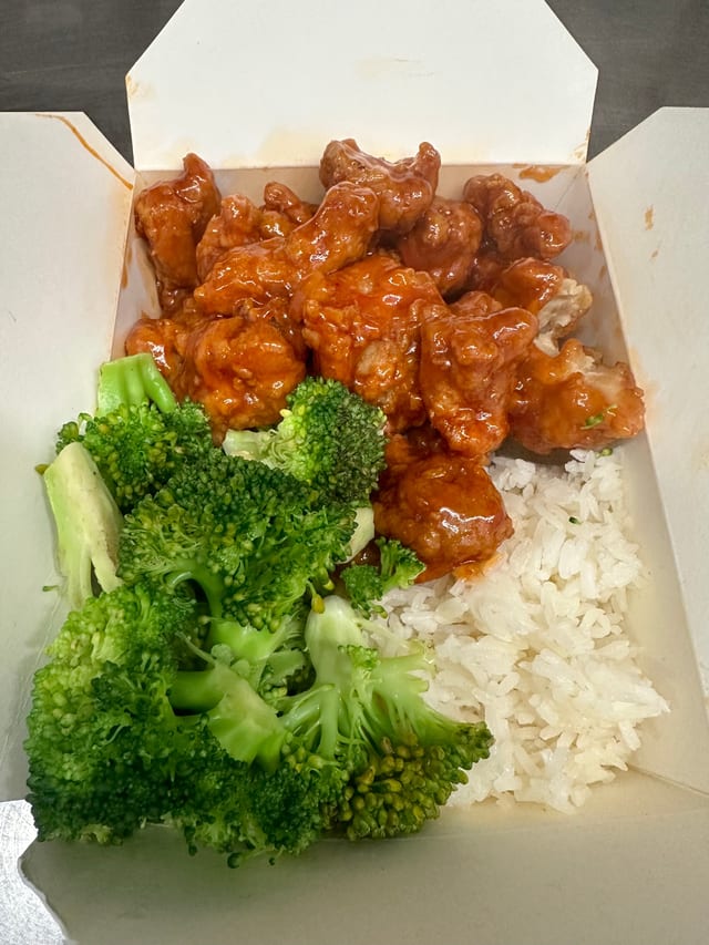 Sweet N Sour Chicken Rice Bowl.